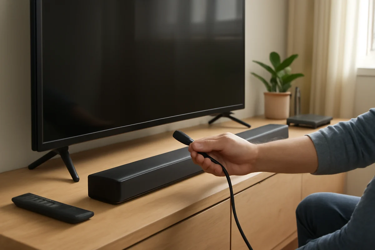 Connecting a Soundbar to Your TV the Right Way