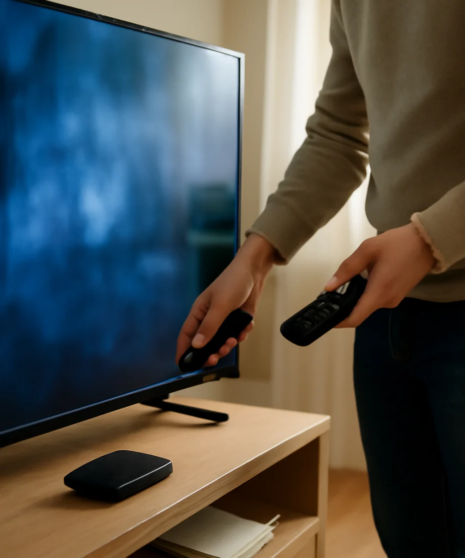 Getting Past a Frozen Hisense TV Screen