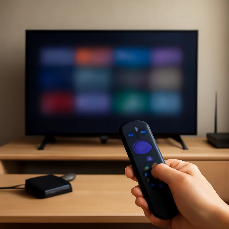 2. Restart the Roku with the remote