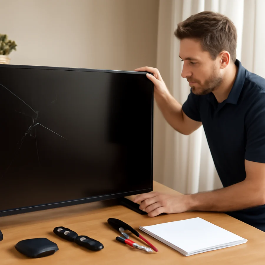 Test the TV's own menus or home screen