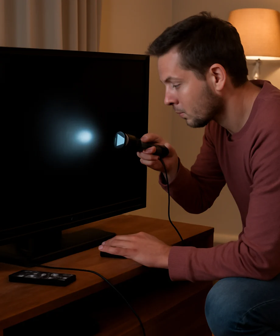 First, check whether the TV is actually on