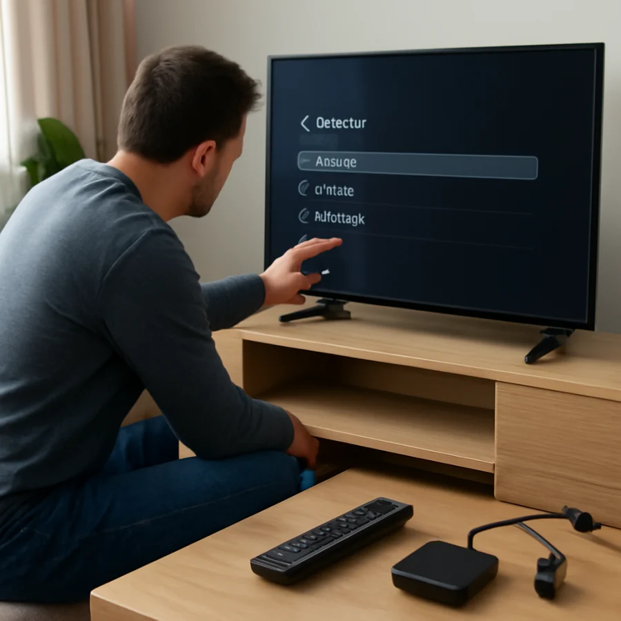 Check the remote and the TV's controls