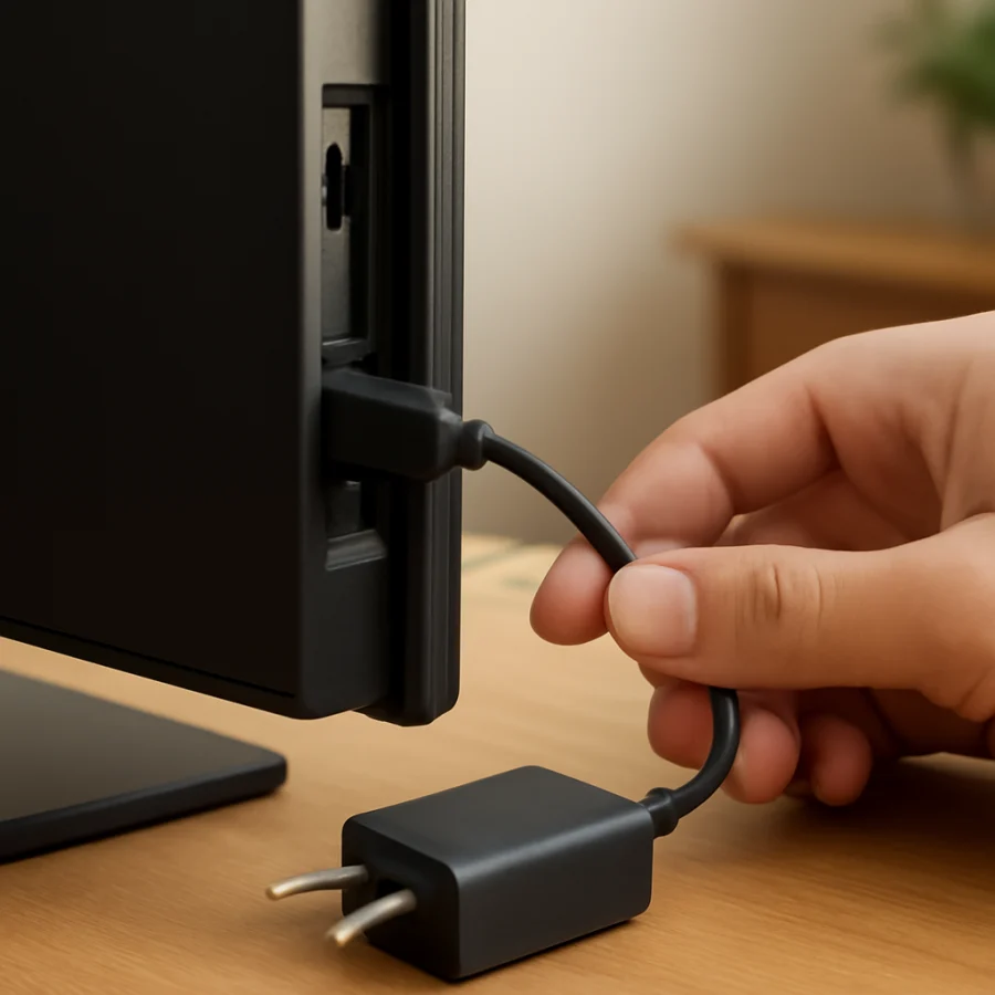 Disconnect the USB device and test the TV