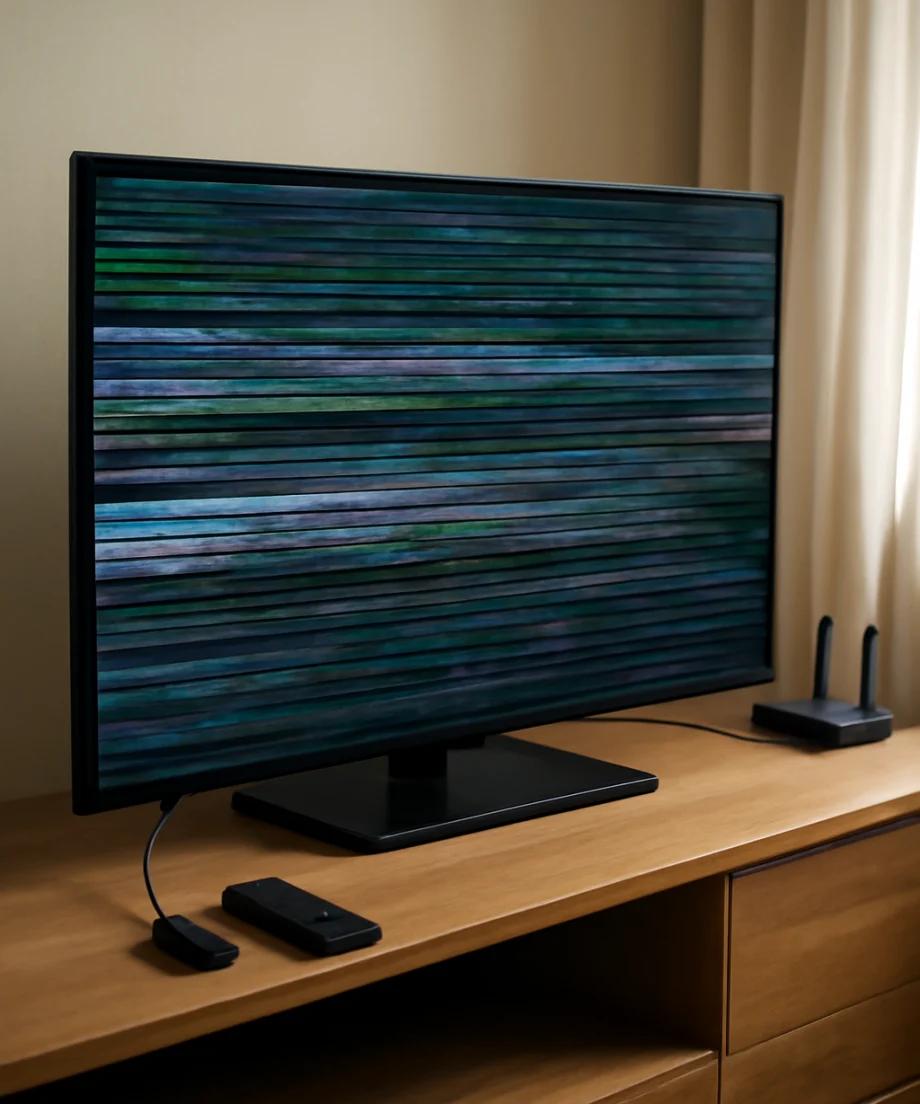 Power-cycle the TV and connected equipment