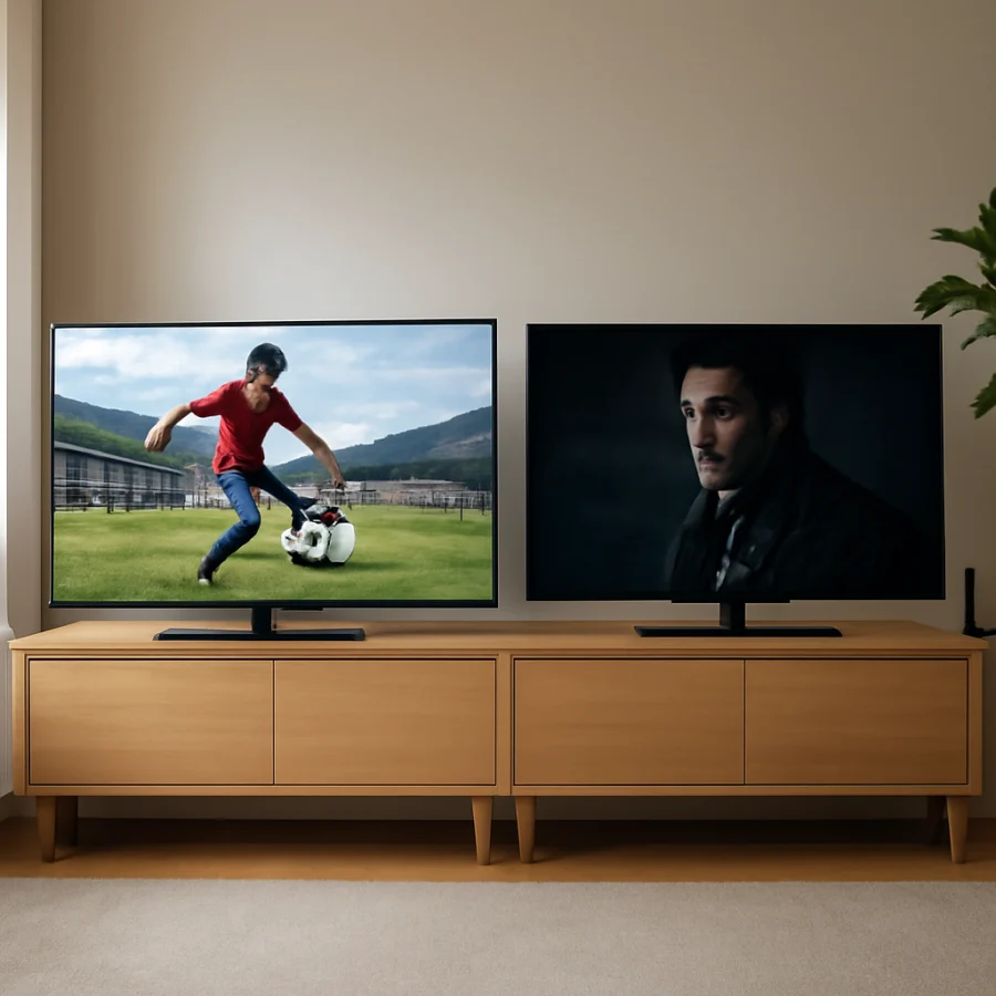 LG: excellent contrast and viewing angles