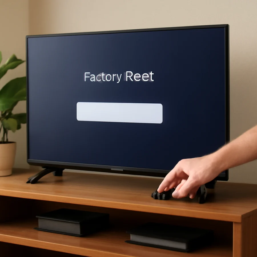 Try opening the TV menu with its buttons